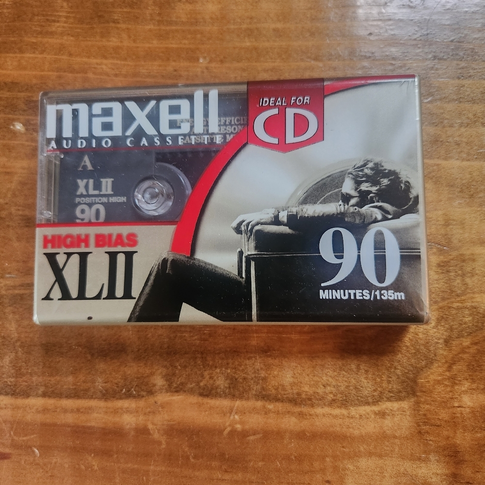 Maxell XL-II 90-minute Blank Audio Cassette SEALED NEW